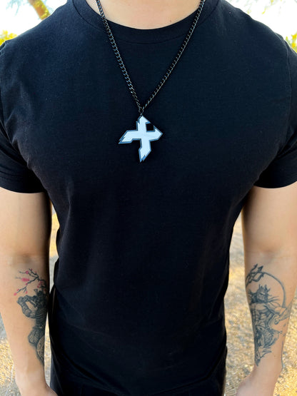 X Logo Necklace - B&W