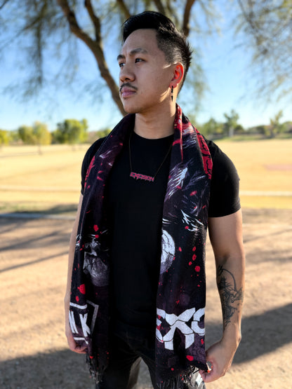 X Nameplate Necklace - Red