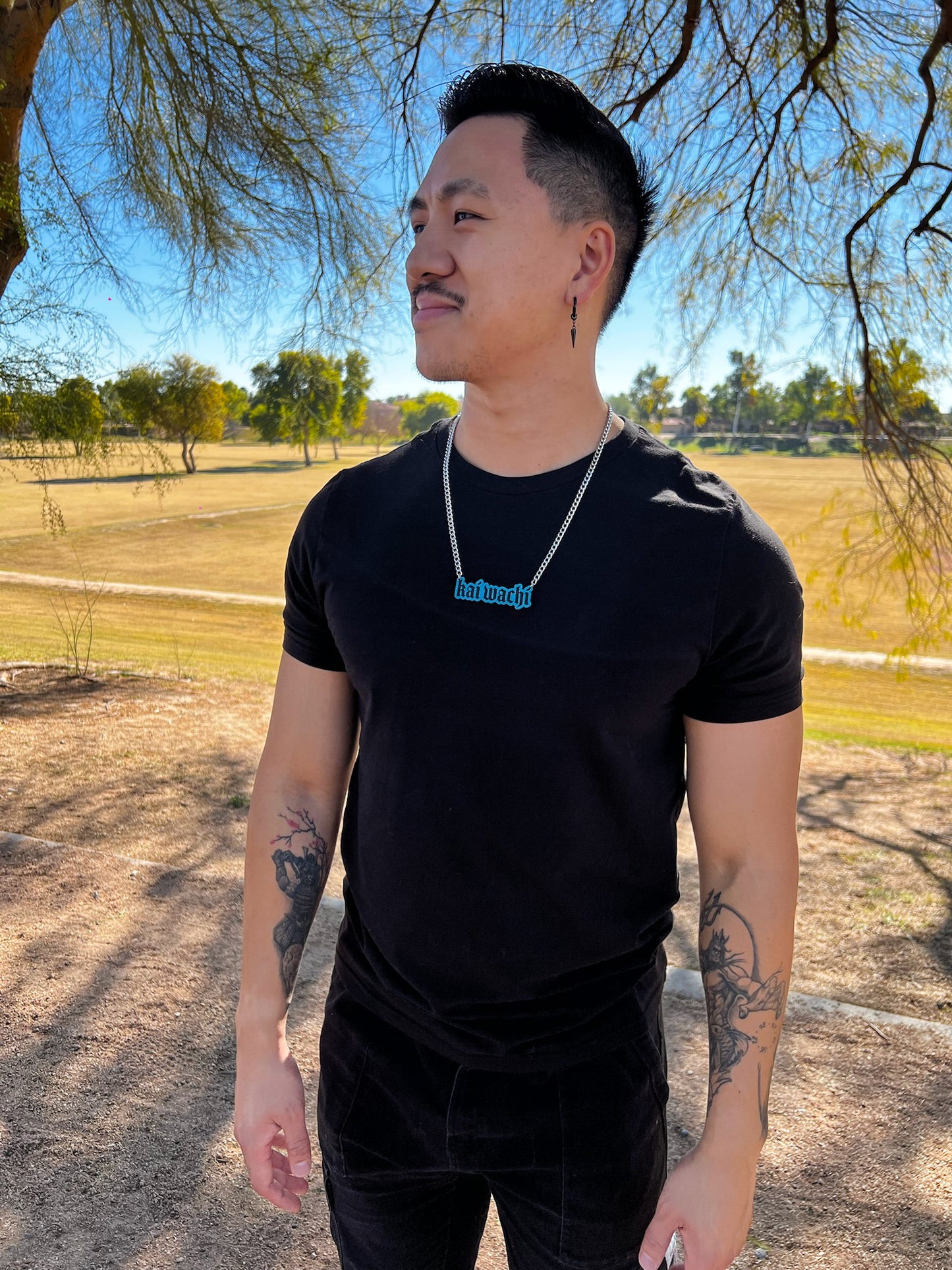 Kai Wachi Butterfly Dream Nameplate Necklace