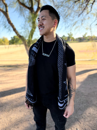 X Nameplate Necklace - Silver