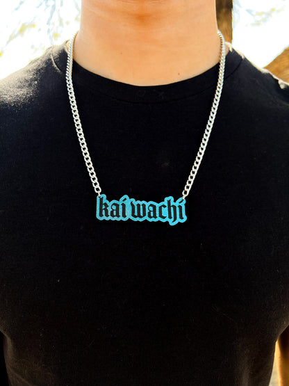 Kai Wachi Butterfly Dream Nameplate Necklace