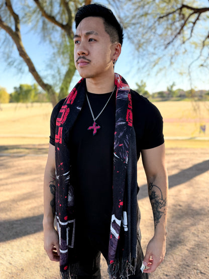 X Logo Necklace - Red Mirror