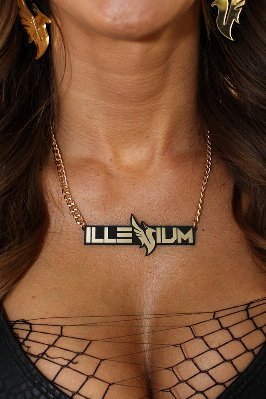 Illenium Nameplate Necklace - Gold