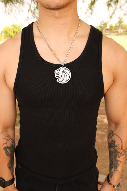 Seven Lions Logo Necklace - Silver Holo