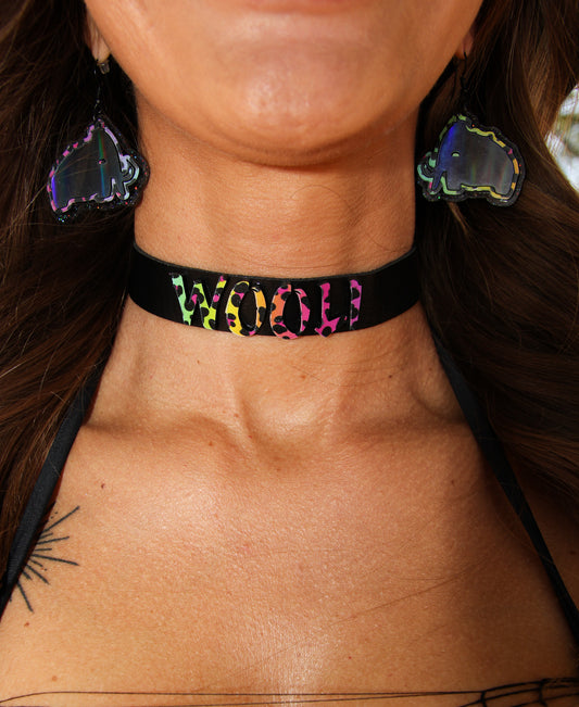 Wooli Choker - Rainbow