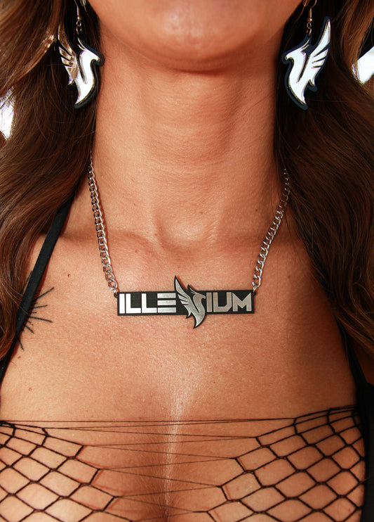 Illenium Nameplate Necklace - Silver