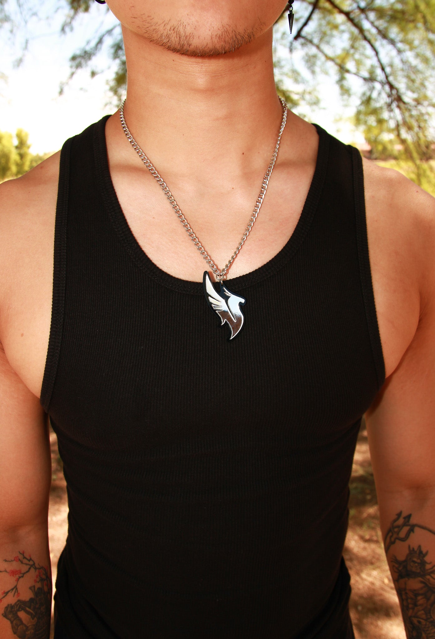 Illenium Phoenix Necklace - Silver Mirror