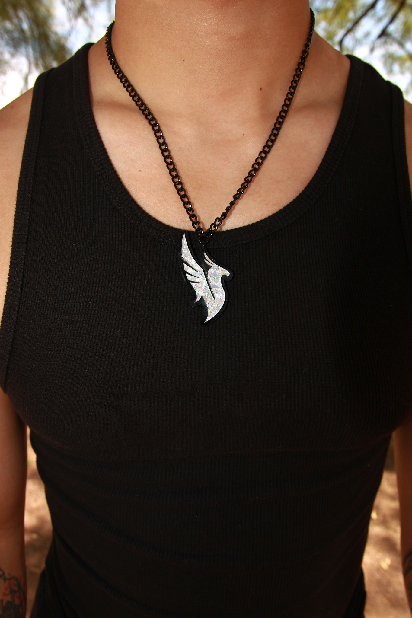 Illenium Phoenix Necklace - Iridescent Glitter