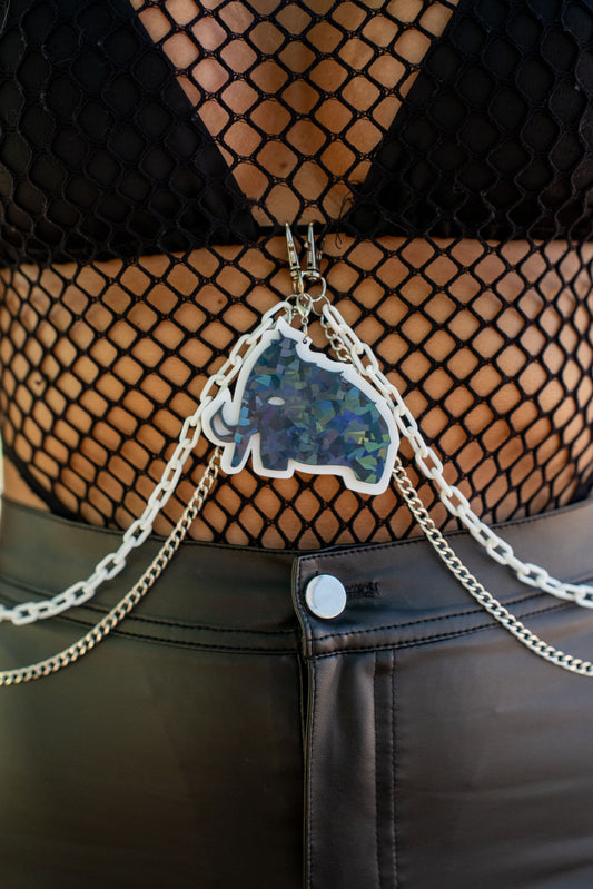 Wooli Body Chains - Dark Holographic