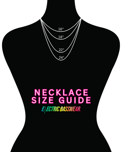 X Nameplate Necklace - Red